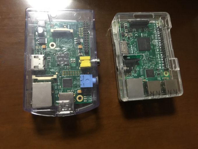 初代Raspberry PiとRaspberry Pi3比較