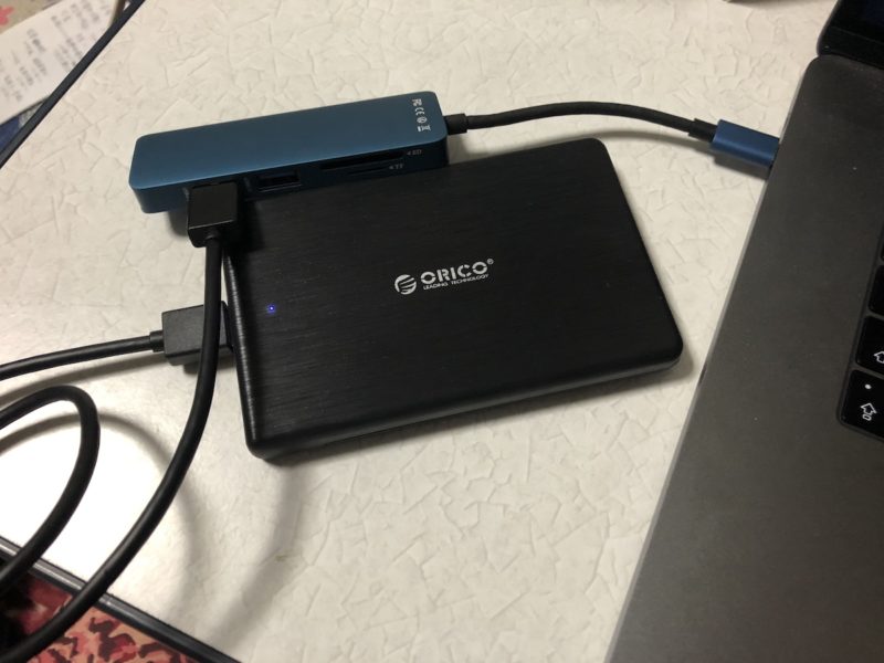 SSDをMacと接続